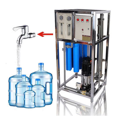 Small Factory Drinking Water Treatment Equipment Well Water Reverse Osmosis Machinery RO Filter Mineral Water Making Machine