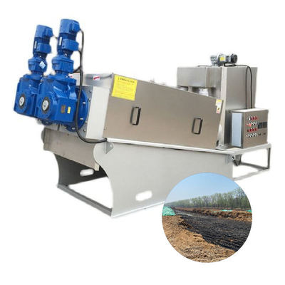 Animal Dung Waste Water Sludge Dehydrator Press Machine Made in China Screw Press Sludge Dewatering Machine